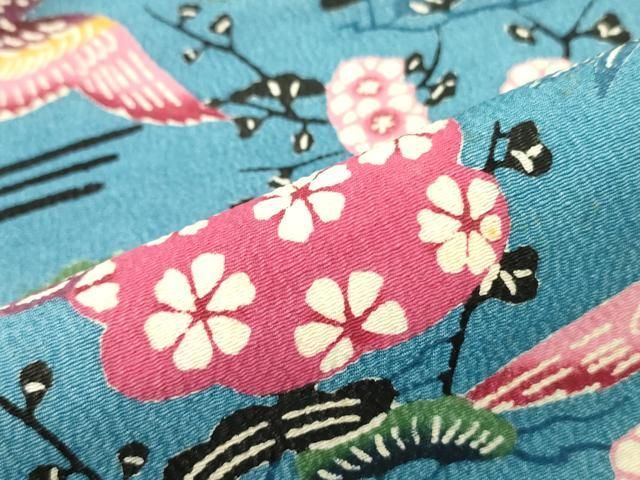 平和屋着物□九寸名古屋帯 型染め 花丸文 逸品 tx1778