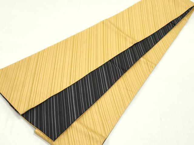  平和屋着物●両面 半幅帯 横段文 ob 半巾 半幅 小袋帯 帯