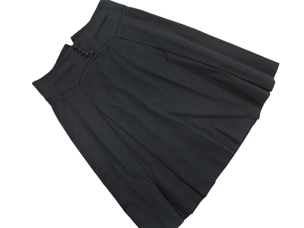 【新品】ポールスミス 台形 ブラック スカート Paul Smith ポールスミス BLACK LABEL タック Aライン 台形 スカート