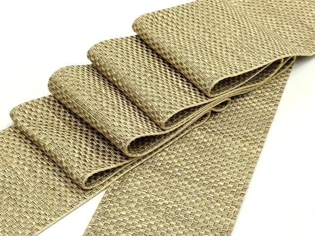 平和屋着物 男性 角帯 網代織 正絹 ob