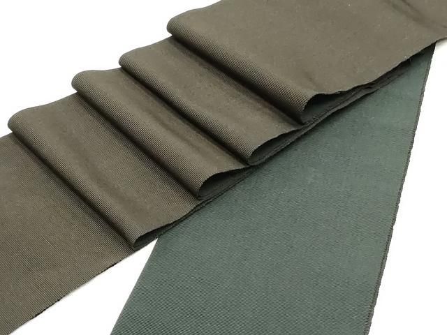 平和屋着物男性　本場筑前博多織　角帯　鉄黒色　蝋色　正絹　逸品　DAAZ3006ob