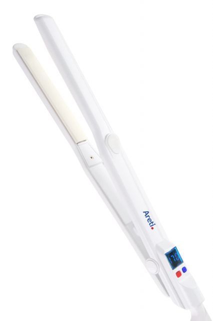 Areti アレティ ヘアアイロン 15 mm ピュアセラミック イノベーションモデル 急速加熱 ストレート カール 2 way 前髪 メンズにも 24段階の温度調整 海外対応 i 628 PCPH WH