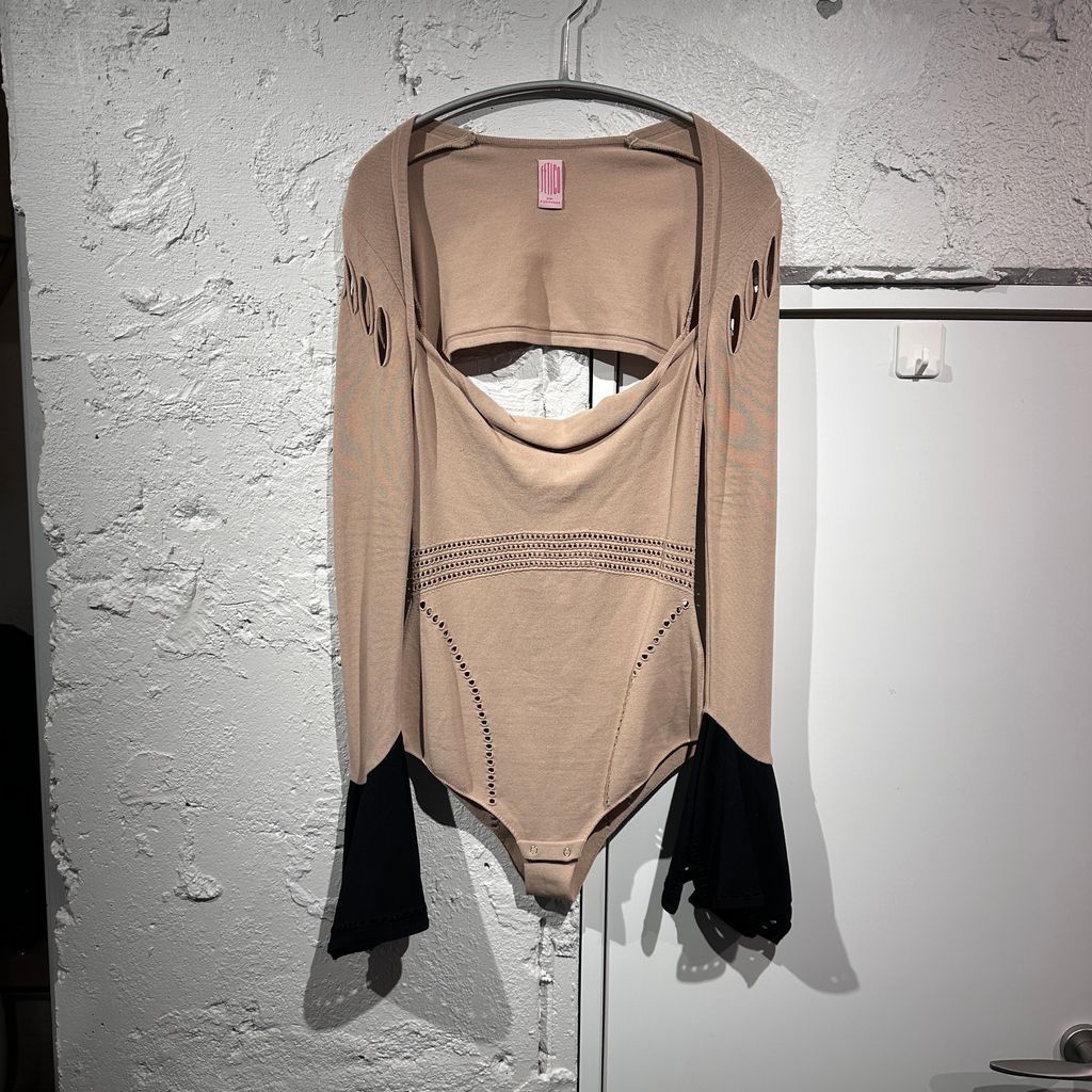 FETICO フェティコ 24SS MESH KNIT SHAPED-NECK BODYSUIT ボディー