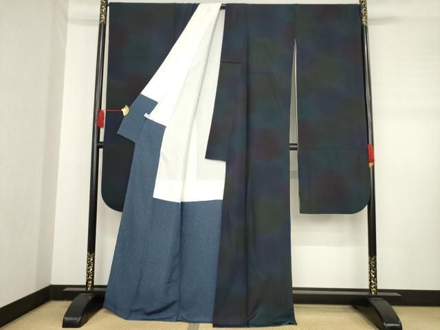 平和屋着物●前田仁仙 仁仙更紗 振袖 霞文 暈し染め 健勝苑扱い 正絹 ck