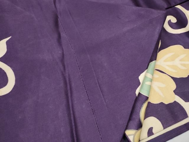 平和屋着物○アンティーク 大正ロマン 九寸名古屋帯 菊唐草文 金彩