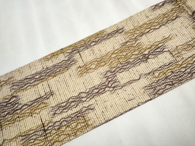 九寸名古屋帯 櫛織