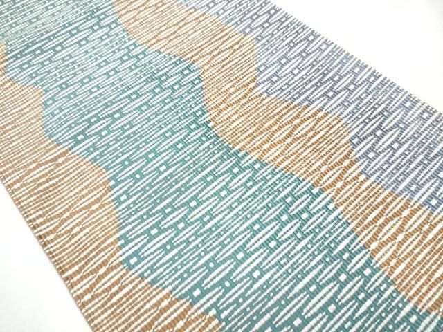 平和屋着物●本場筑前博多織 八寸名古屋帯 吉祥文 正絹 hy