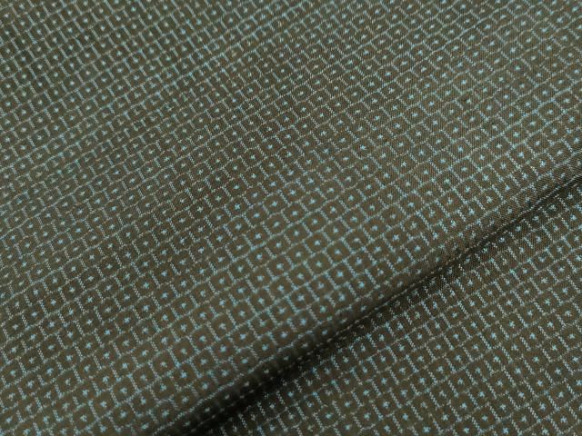 平和屋着物○男性 本場大島紬 アンサンブル 80亀甲 総詰め 正絹 逸品