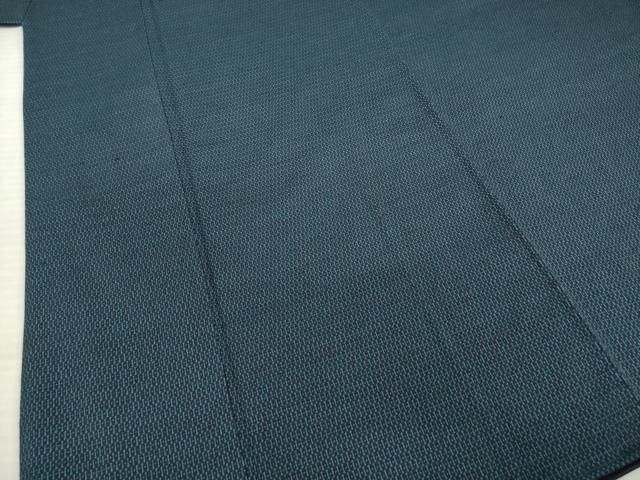 平和屋着物○男性 お召 アンサンブル 亀甲文 正絹 逸品 AABD6692ck