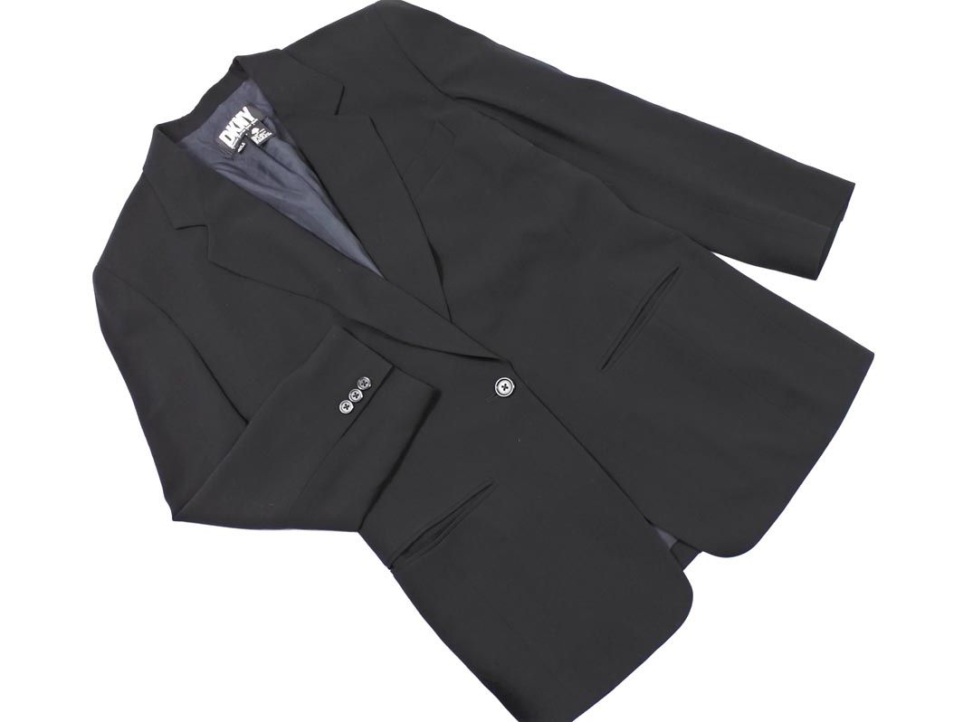 DKNY ダナキャランニューヨーク ウール100% ロング テーラード