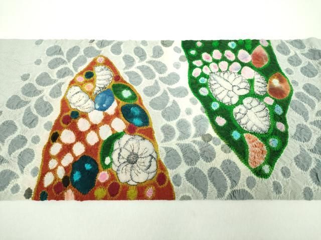 九寸開き名古屋帯 作家物