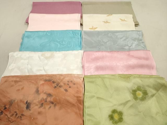 平和屋着物 和装小物 帯揚げ10枚セット 正絹 DAAZ1711xg