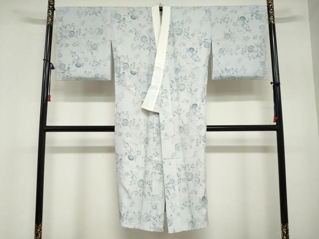 平和屋着物●長襦袢　袷　手描き　更紗花唐草文　正絹　逸品　DAAZ7480ud 平和屋着物○長襦袢 袷 手描き 更紗花唐草文 正絹 逸品 DAAZ7480ud