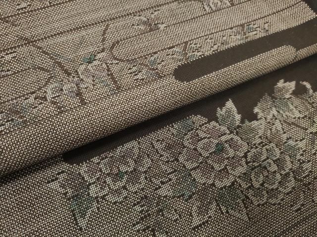  平和屋着物 本場大島紬 反物 着尺 9マルキ 霞花文 上代29万 zzz 紬 着物反物