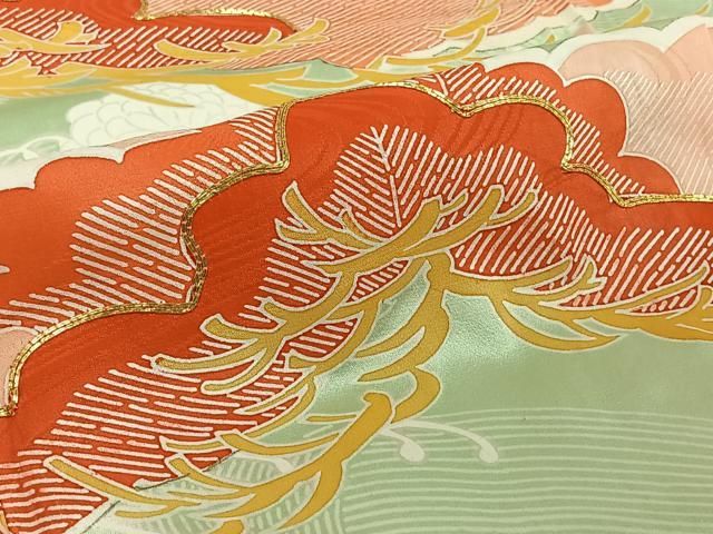 駒刺繍 立波松文