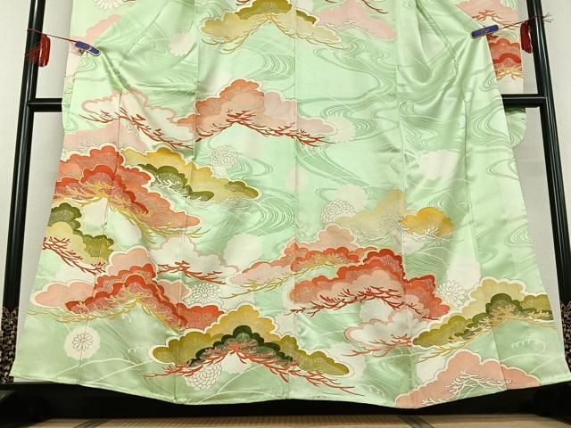 駒刺繍 立波松文