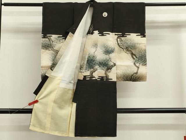  平和屋着物 中国三大刺繍 相良刺繍 お宮参り 男の子 祝着 産着 初着 のしめ 手描き 鶴 枝松文 ze 着物 着物ドレス 着物 浴衣 和小物