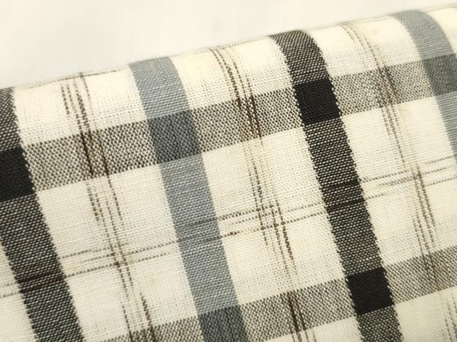  平和屋着物∴夏物 浴衣 反物 着尺 浜風 格子 綿 ♥ zzz 浴衣反物 浴衣
