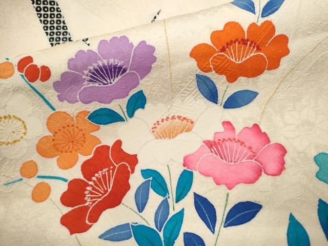  平和屋着物 七五三 女の子 ３歳 祝着 三つ身 草花文 暈し染め ze 着物 着物ドレス 着物 浴衣 和小物