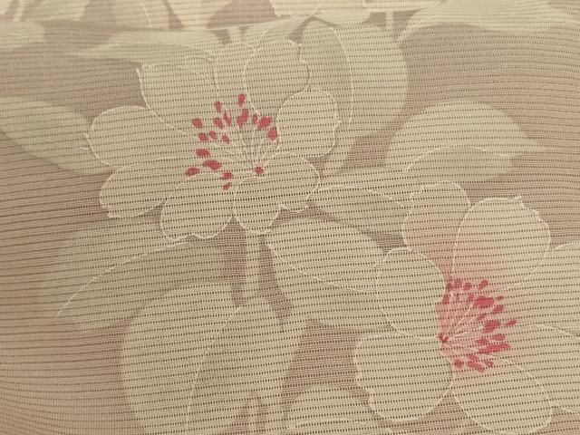 平和屋着物＊夏物 小紋 絽 草花文 正絹 逸品 AABE0646jd - メルカリ