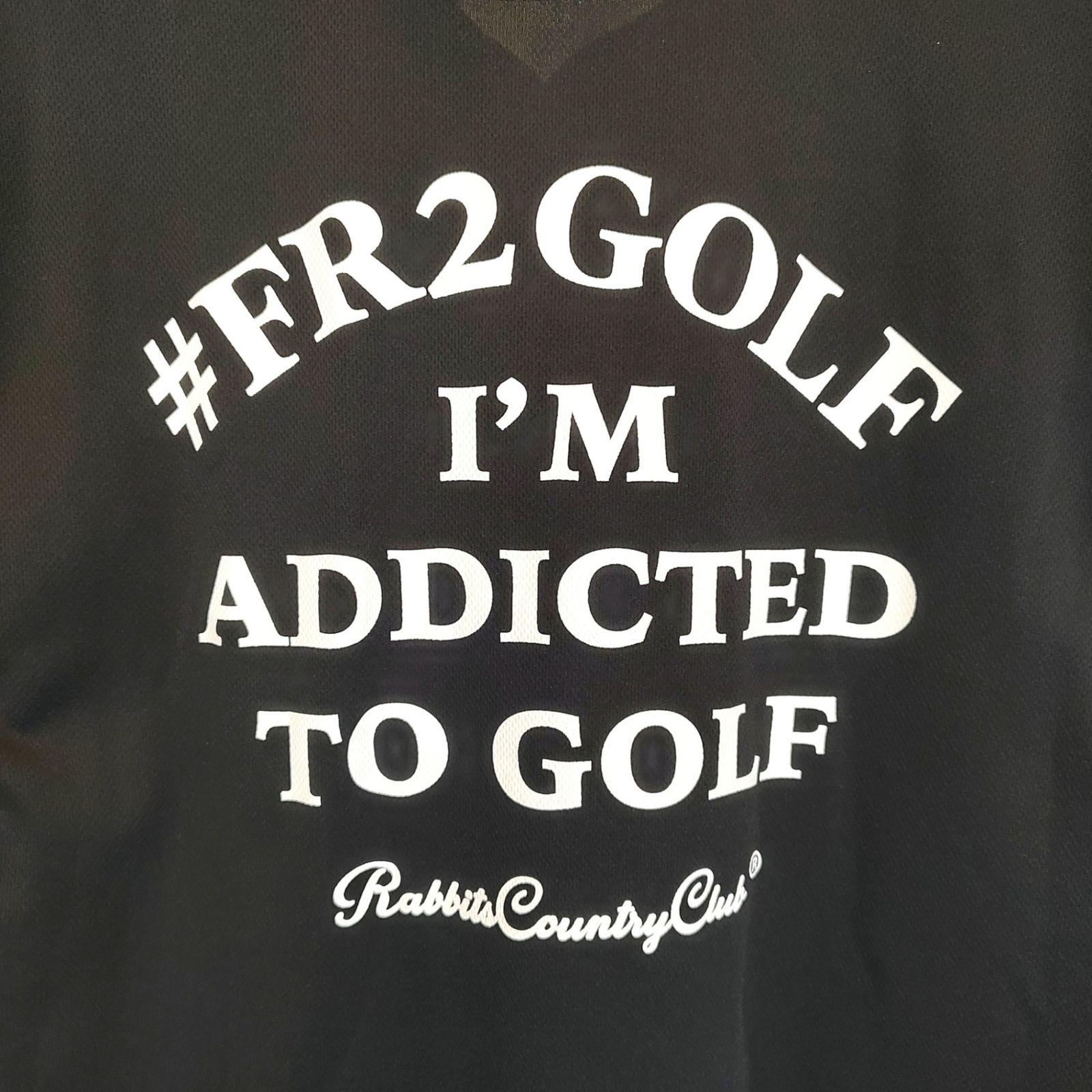 FR2 エフアールツー GOLF Rabbits country Club 半袖 ポロシャツ M