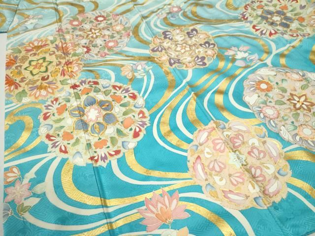 流水更紗草花文