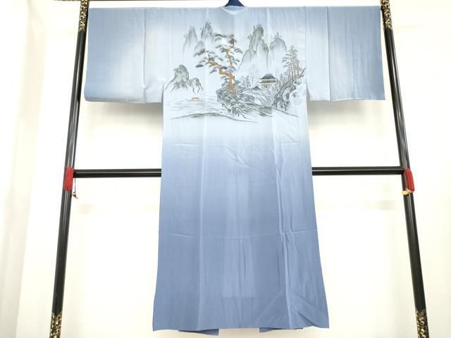 平和屋着物○男性 本場大島紬 アンサンブル 長襦袢(無双仕立て)セット