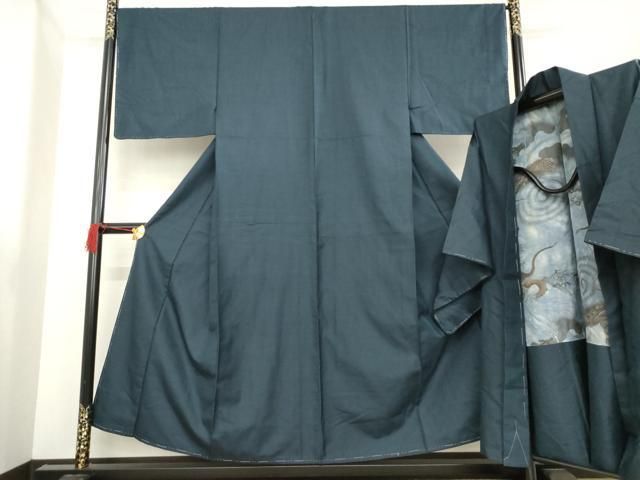 平和屋着物 男性 紬 アンサンブル 亀甲絣 正絹 ck