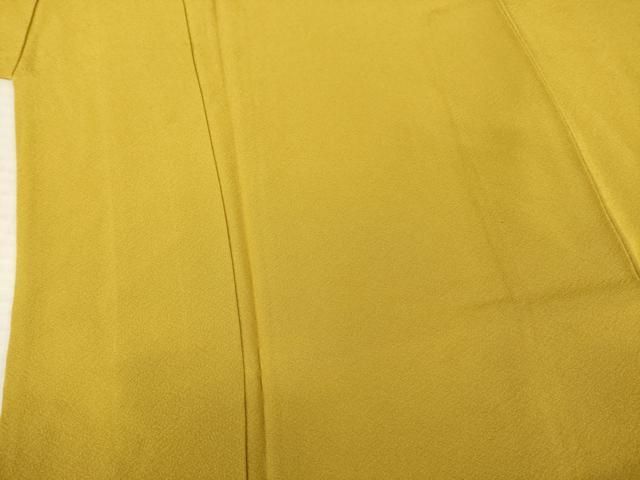  平和屋着物 豪華振袖 色無地 山吹茶色 正絹 ck 振袖 着物