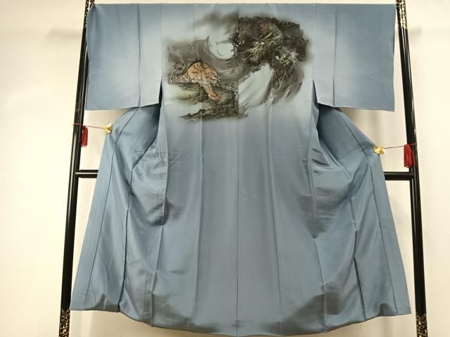 平和屋着物○男性 本場大島紬 アンサンブル 長襦袢(袷)セット 100亀甲