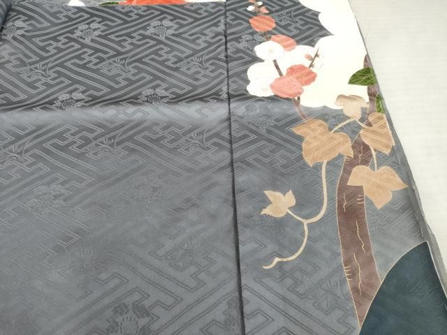 平和屋着物○豪華振袖 雲重ね花文 上代61万 仮絵羽 逸品 未使用