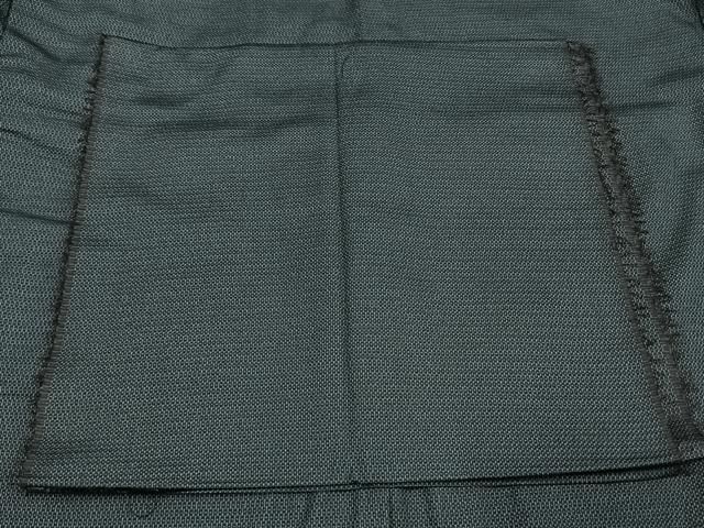 平和屋着物 男性 お召 アンサンブル 亀甲絣 反端付き 正絹 fy 着物セット 着物 浴衣 メンズ