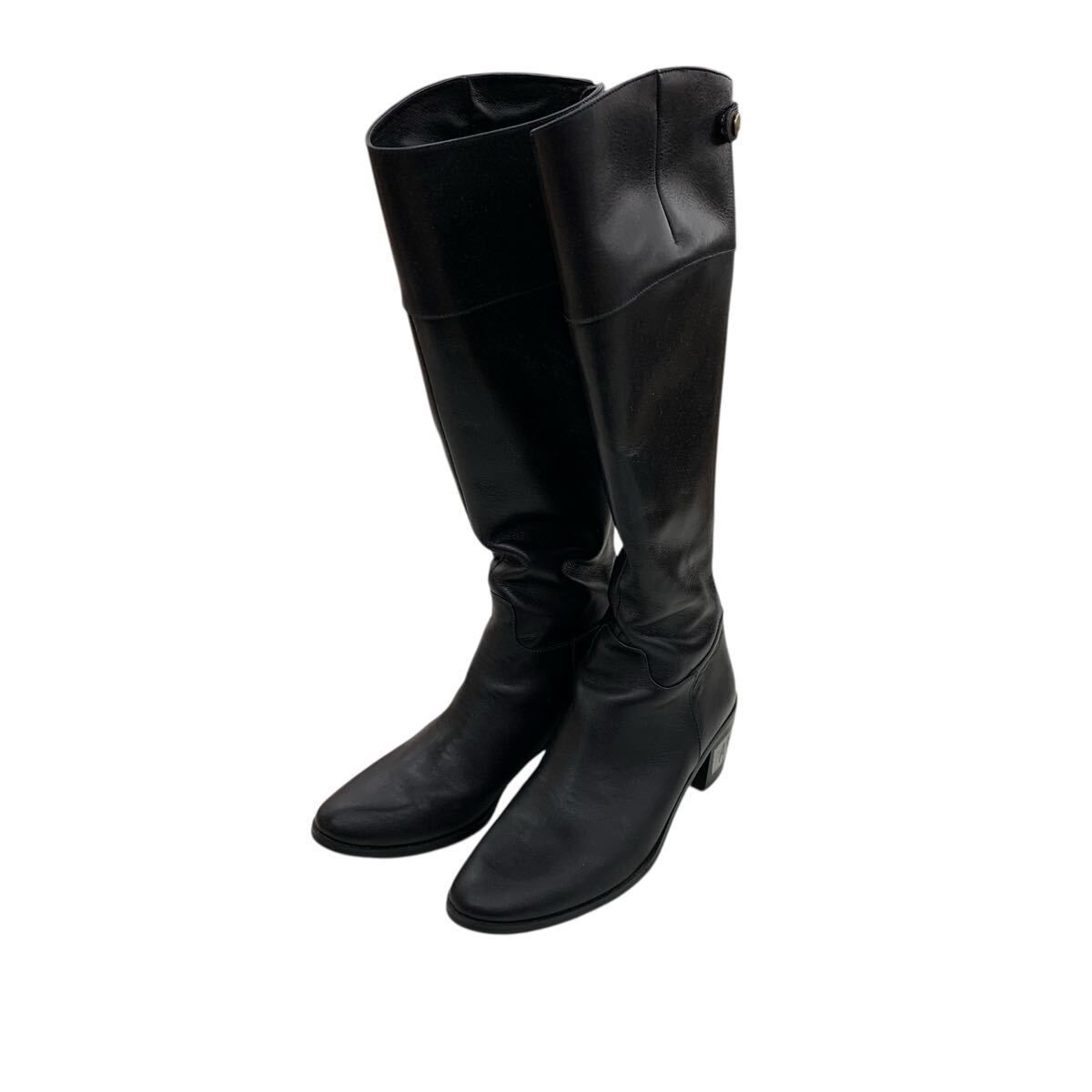 Odette e Odile ロングブーツ　25センチ　美品 Odette e Odile オデットエオディール ロングブーツ ブラック 25cm