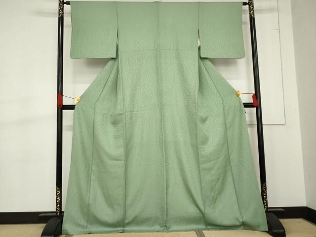 平和屋着物●上質な色無地 薄青色 正絹 cs