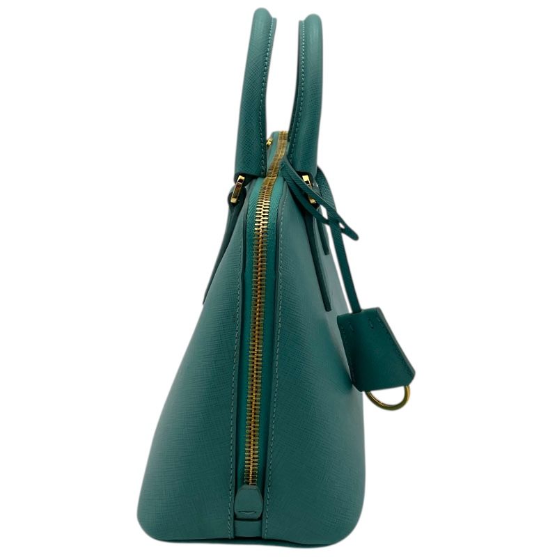 プラダ PRADA サフィアーノ 2WAY ハンドバッグ BL0838 ライトブルー GD