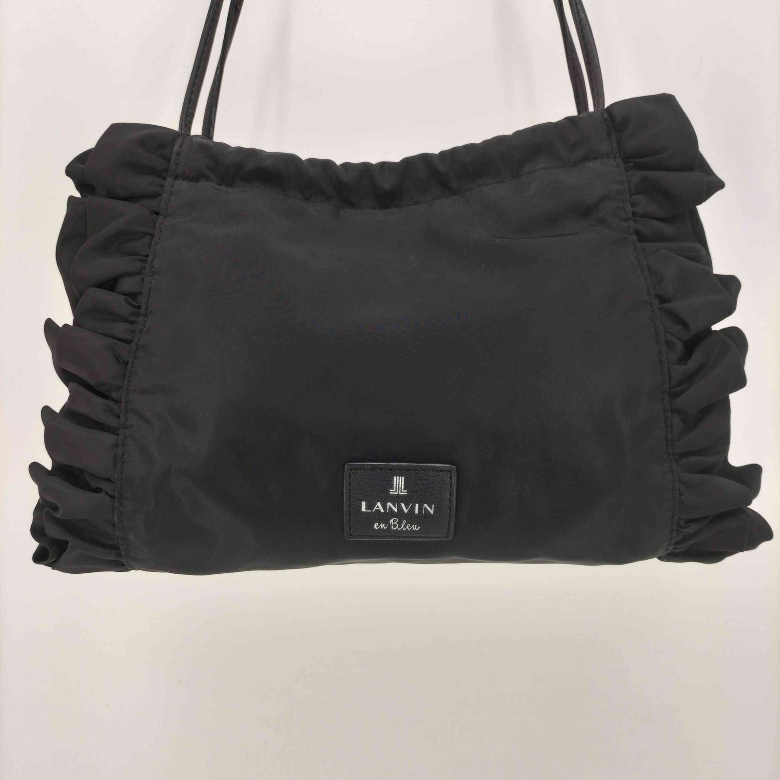 ランバンオンブルー LANVIN en Bleu ナイロン フリル ショルダー 