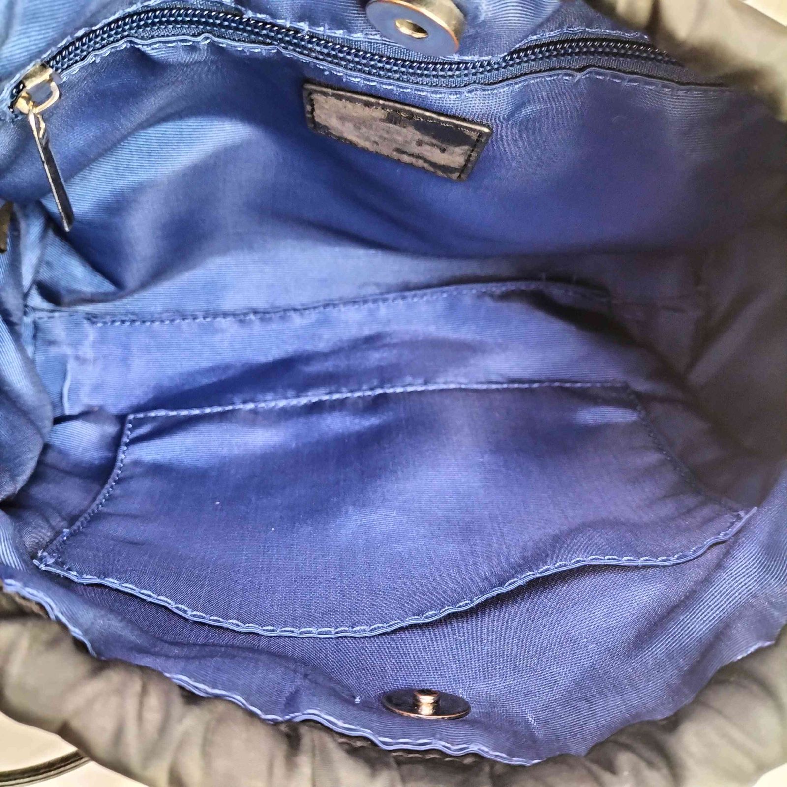 ランバンオンブルー LANVIN en Bleu ナイロン フリル ショルダー 
