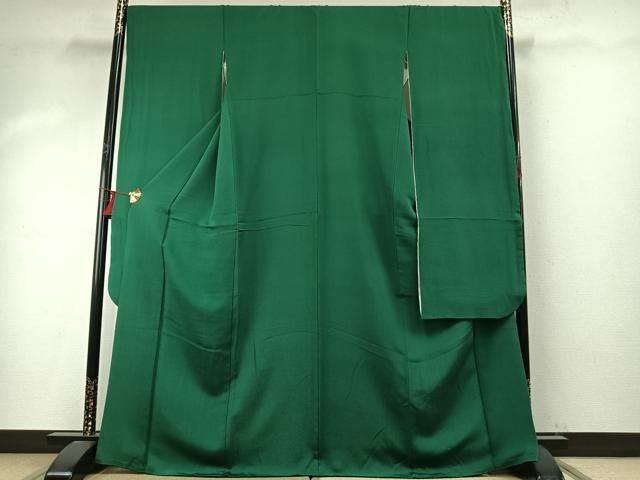 平和屋着物 豪華振袖 常磐色 正絹 fy