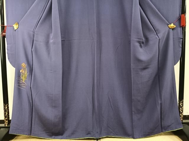  平和屋着物●豪華振袖 紫苑色 金彩 正絹 fy 振袖 着物