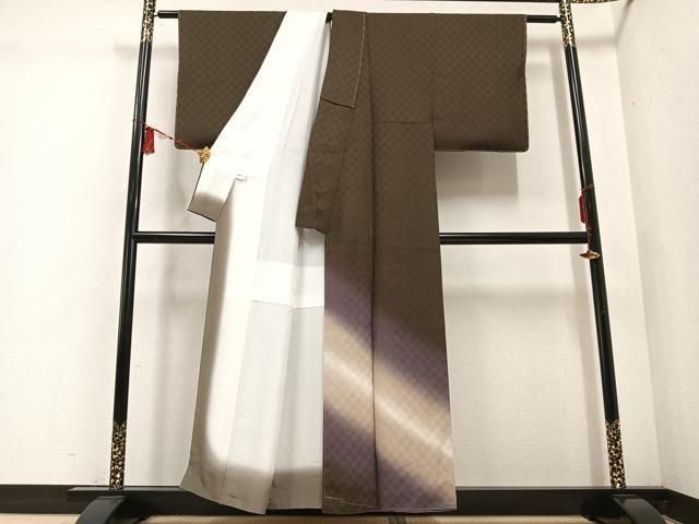 平和屋着物○訪問着 霞文 涅色 正絹 逸品 未使用 AABE3965ph - メルカリ