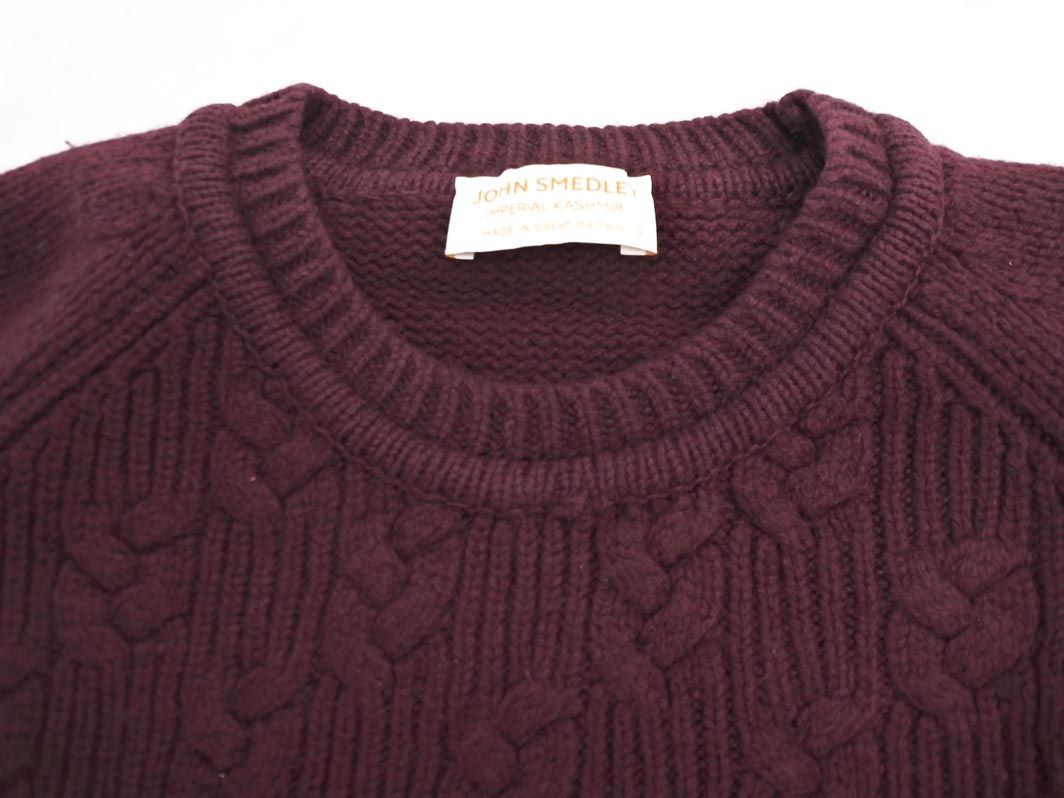 JOHN SMEDLEY レッド ウールカシミヤ セーター 冬 JOHN SMEDLEY｜ジョンスメドレー日本公式