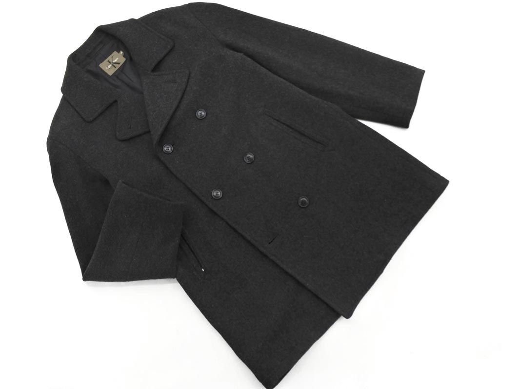 Calvin Klein カルバンクライン ウール混 チェスター コート size38