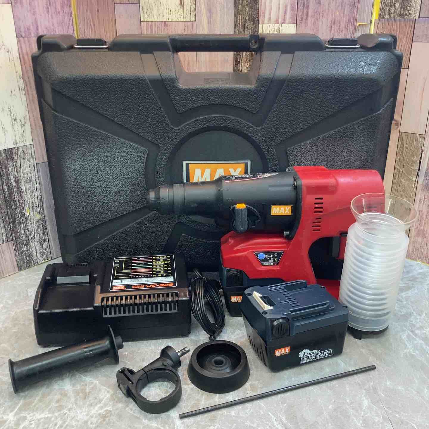 品 マックス MAX コードレスハンマドリル PJ-R 265-B 2 C バッテリー 付