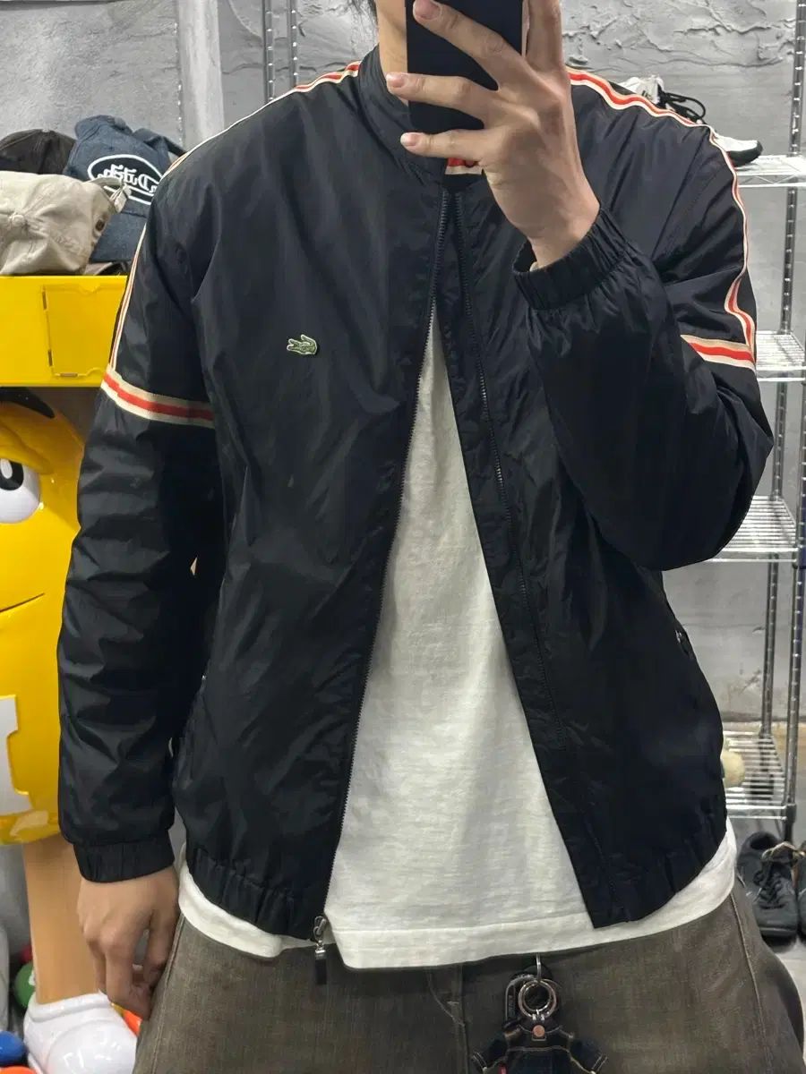 ラコステ 最新 ナイロン バイカージャケット LACOSTE（ラコステ