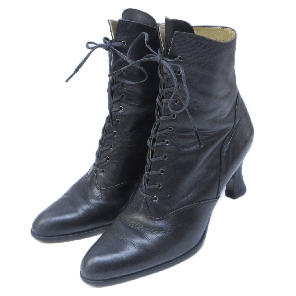 （YSLイヴサンローラン）レースアップショートブーツ イヴサンローラン YVES SAINT LAURENT レースアップ ショートブーツ