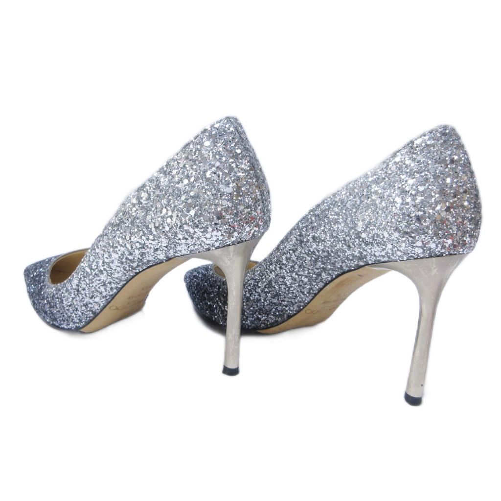 ジミーチュウ JIMMY CHOO パンプス グリッター ラメ レザー ハイヒール