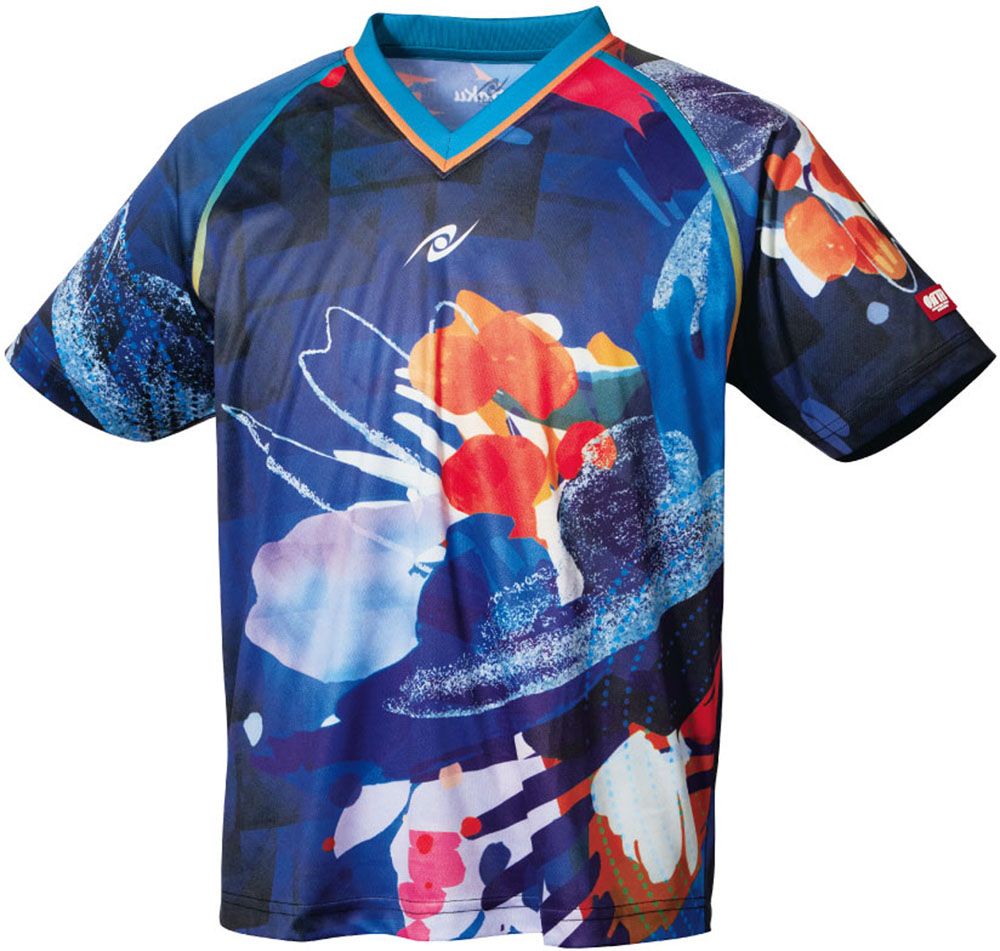 ニッタク Nittaku 卓球 スカイフェールシャツ 男女兼用 卓球 ゲームウエア NW-2204  NW2204 02 ネイビー