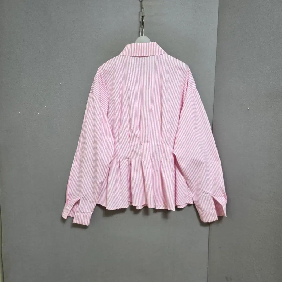 ピンクLINEウエストラインかわいいブラウス L n2913