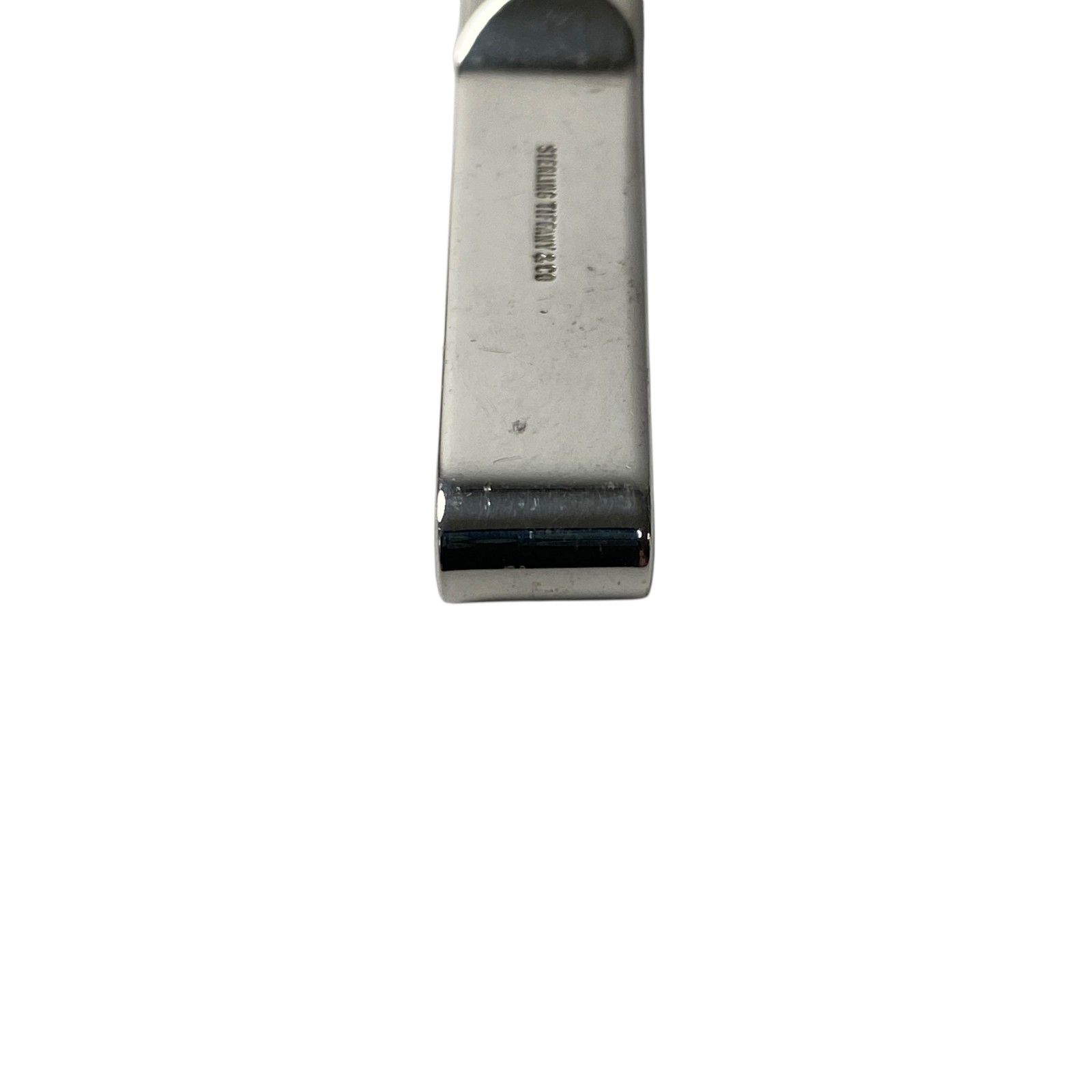 美品 ティファニー エンジンターン スクエア ネクタイピン シルバー925 ティファニー Tiffany メンズ エンジンターン ネクタイ ピン タイピン