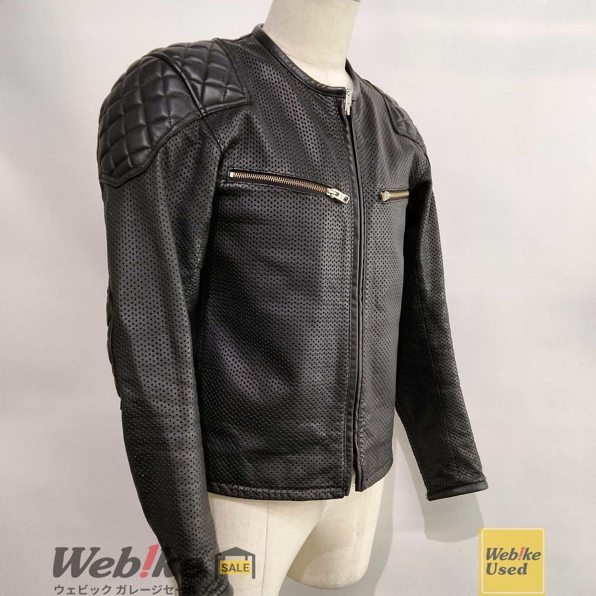 KADOYA パデッドライダースパンチングレザージャケット PL-EVO